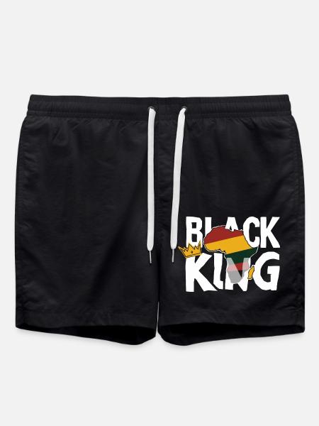 Black King - Swim Trunks - black