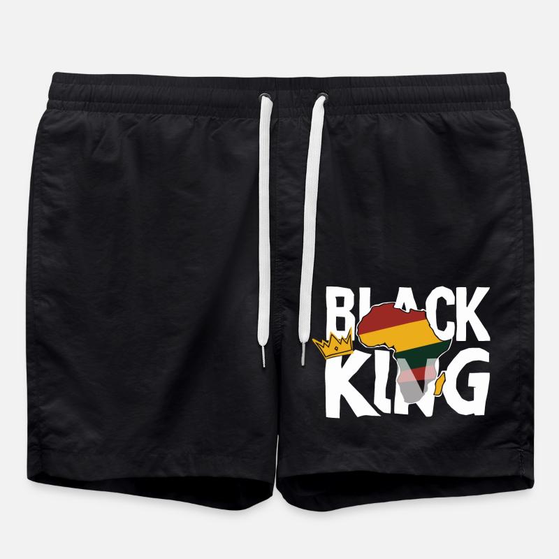 Schwarzer König - Badeshorts - Schwarz