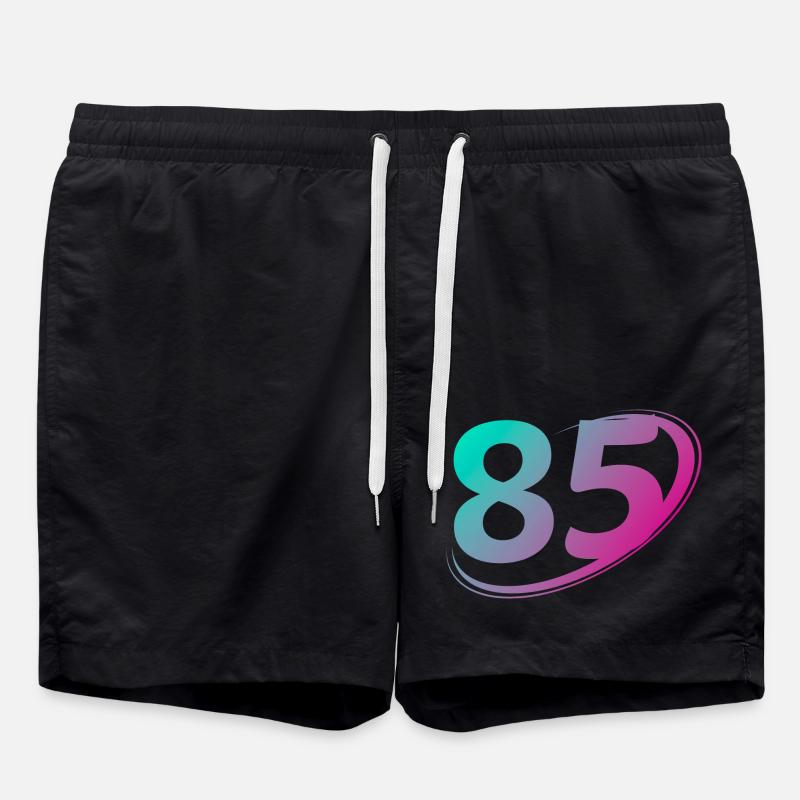 Nummer 85 mehrfarbig - Badeshorts - Schwarz