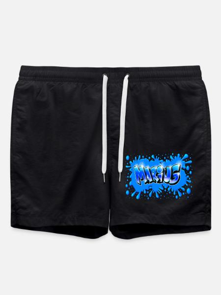 MARIUS GRAFFITI NAME PRINTABLE - Short de bain - noir