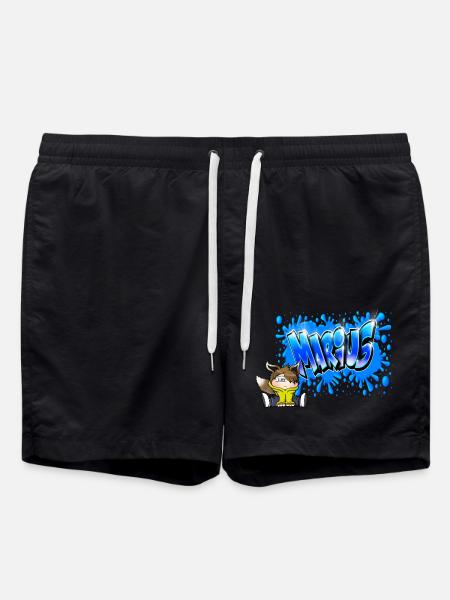 MARIUS GRAFFITI NAME PRINT - Short de bain - noir