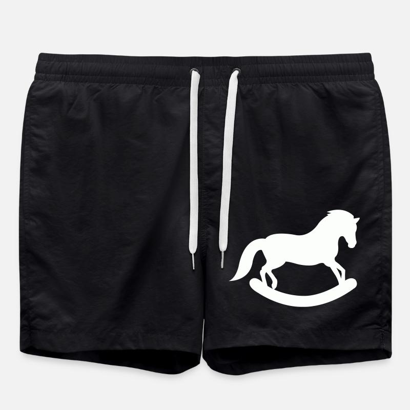 Rocking horse - Swim Trunks - black