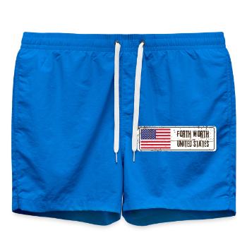 Forth Worth Drapeau des États-Unis - Short de bain - cobalt blue - Devant