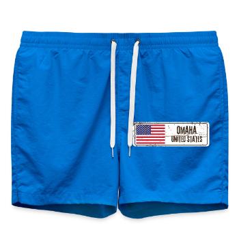 Omaha Flagge der Vereinigten Staaten - Badeshorts - Cobalt blue - Vorne