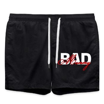 Bad Mommy - Badeshorts - Schwarz - Vorne - AI Model Male 185 light (185cm)