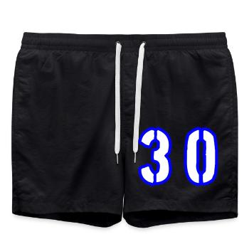 Symbole de 30 chiffres - Short de bain - noir - Devant - AI Model Male 185 light (185cm)