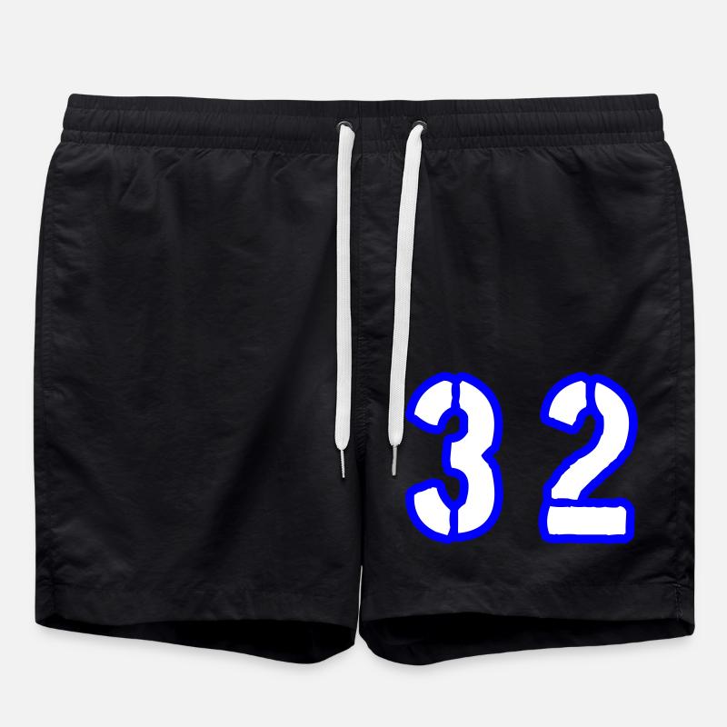 32 Symbole numérique - Short de bain - noir