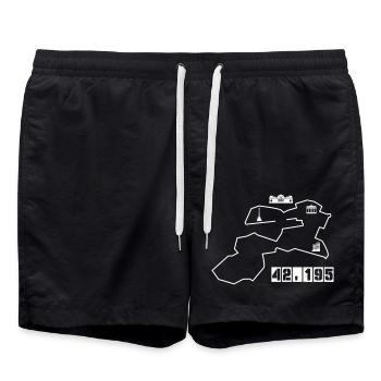 Berlin Marathon - Short de bain - noir - Devant - AI Model Male 185 light (185cm)