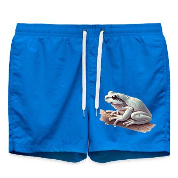 Realistischer Laubfrosch mit Wassertropfen - Badeshorts - Cobalt blue - Vorne
