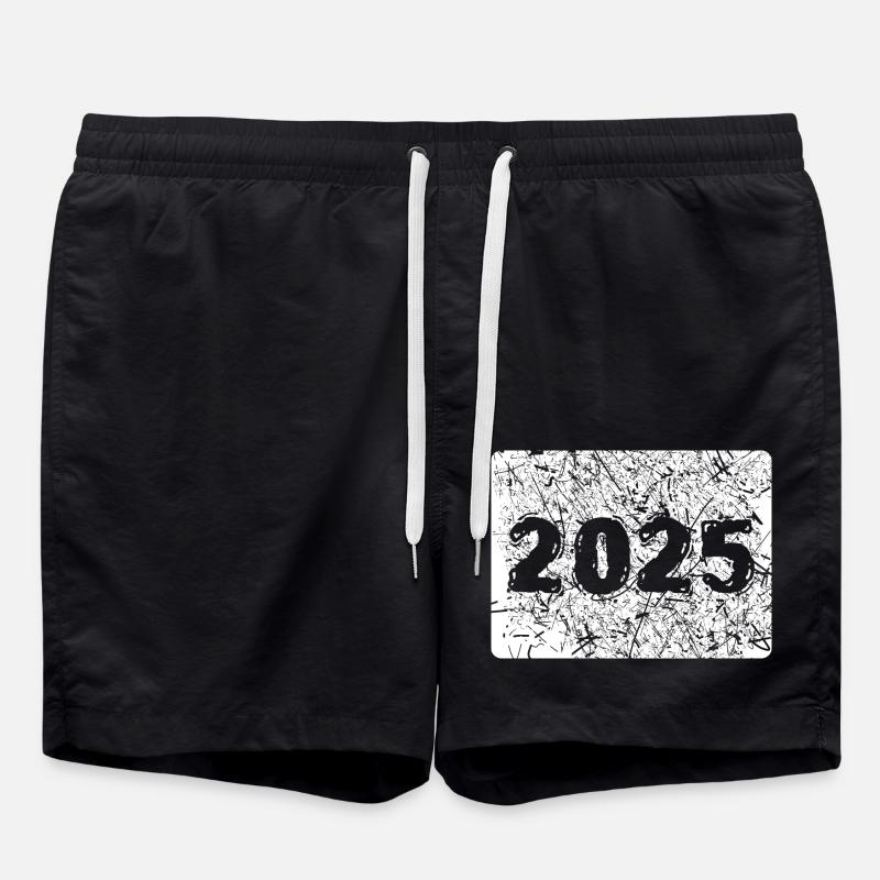 Jahr 2025 - Badeshorts - Schwarz