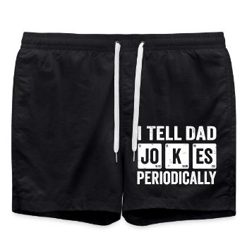 Bester Vater Vater Papa Ehemann Vatertag - Badeshorts - Schwarz - Vorne - AI Model Male 185 light (185cm)