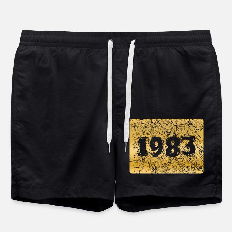 Année 1983 - Short de bain - noir
