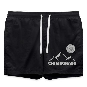 chimborazo als Klettern - Badeshorts - Schwarz - Vorne - AI Model Male 185 light (185cm)