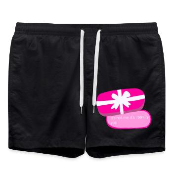 iMessage Girl Power Gift - Swim Trunks - black - Front - AI Model Male 185 light (185cm)