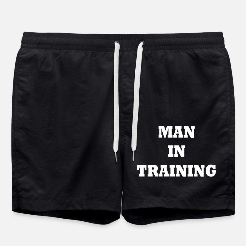 Man in Training - Short de bain - noir
