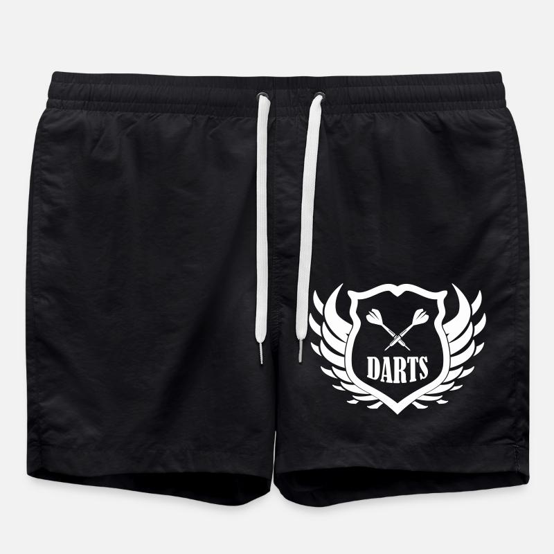 darts shield - Badeshorts - Schwarz