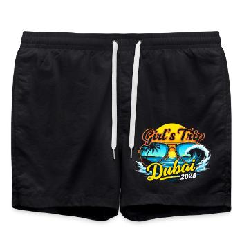 Dubai Trip 2025 - T-shirts pour femmes - Short de bain - noir - Devant - AI Model Male 185 light (185cm)