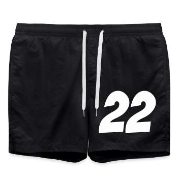 22 - Short de bain - noir - Devant - AI Model Male 185 light (185cm)