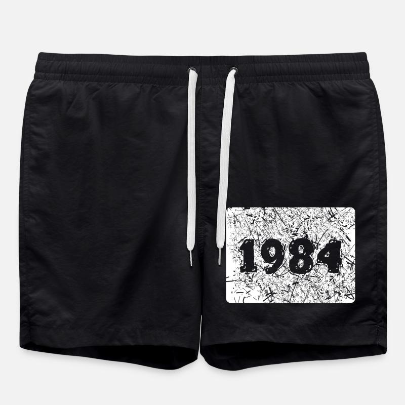 1984 - Short de bain - noir