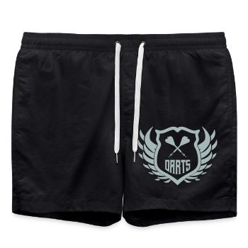 Écusson des fléchettes - Short de bain - noir - Devant - AI Model Male 185 light (185cm)
