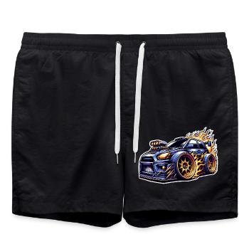 Voiture de sport tuning voiture - Short de bain - noir - Devant - AI Model Male 185 light (185cm)