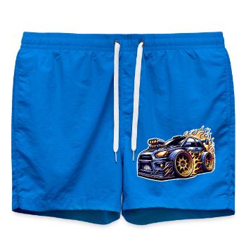 Sports Car Tuning Car - Swim Trunks - cobalt blue - Front