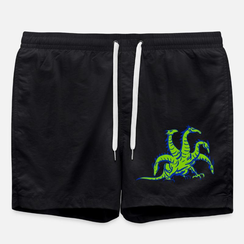 Dragon Hydra Dragon - Swim Trunks - black
