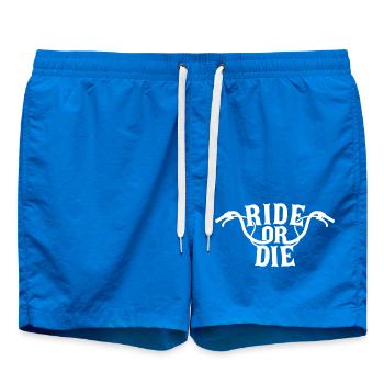 Motorcycle Ride Or Die - Swim Trunks - cobalt blue - Front