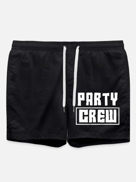 party crew - Badeshorts - Schwarz