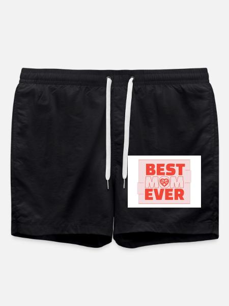 mom ever - Swim Trunks - black