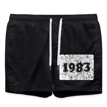 1983 - Swim Trunks - black - Front - AI Model Male 185 light (185cm)