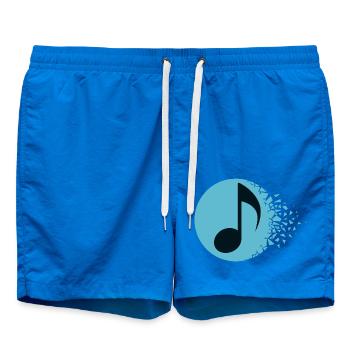 Abstract Sound Burst - Swim Trunks - cobalt blue - Front