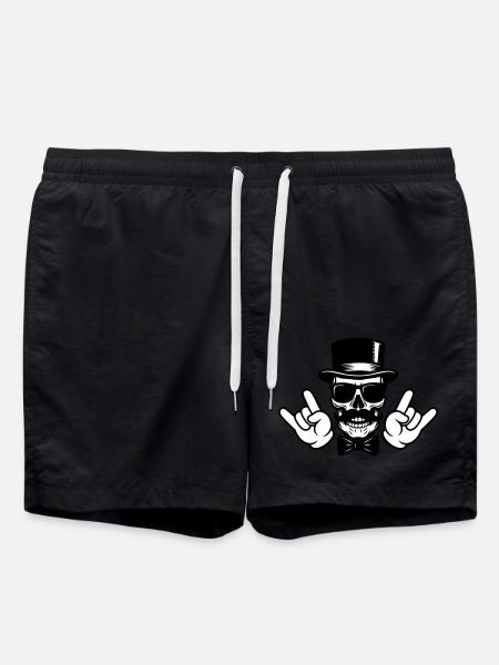 Crâne de marié - Short de bain - noir