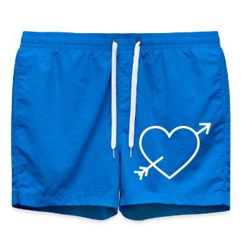 Heart Symbol Arrow - Swim Trunks - cobalt blue - Front