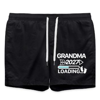 Grand-mère 2027 Pieds de Bébé - Short de bain - noir - Devant - AI Model Male 185 light (185cm)