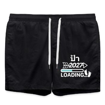 ป้า thai2027 Tante - Badeshorts - Schwarz - Vorne - AI Model Male 185 light (185cm)