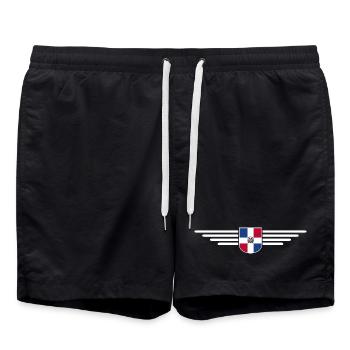 Dominikanische Republik T-Shirt Design - Badeshorts - Schwarz - Vorne - AI Model Male 185 light (185cm)