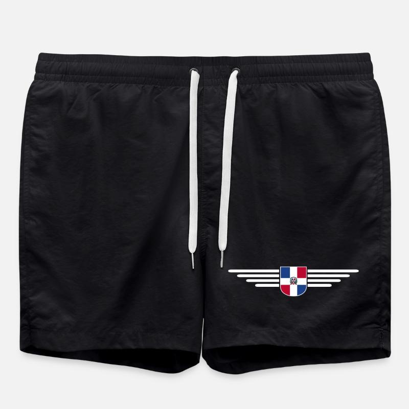 Dominican Republic T-Shirt Design - Swim Trunks - black