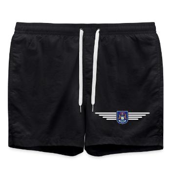 Michigan Fan T-Shirt – Perfekt für echte Fans! - Badeshorts - Schwarz - Vorne - AI Model Male 185 light (185cm)