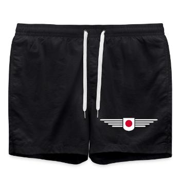 J’aime le Japon, Style Design T-Shirt - Short de bain - noir - Devant - AI Model Male 185 light (185cm)