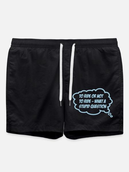 reiten - Badeshorts - Schwarz