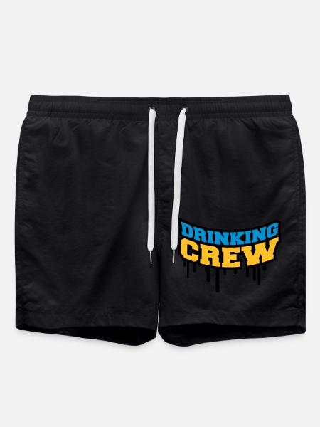 Drinking Crew Graffiti - Badeshorts - Schwarz