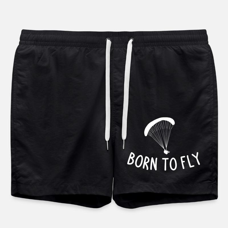 Born to Fly - Swim Trunks - black