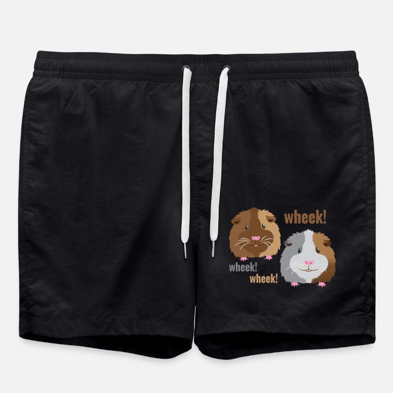 wheek wheek wheek meerschweinchen! - Badeshorts - Schwarz