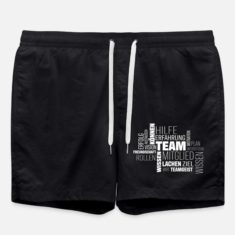 Team - Badeshorts - Schwarz