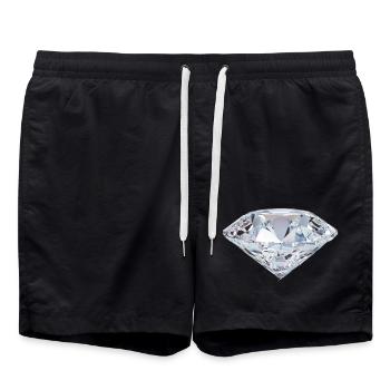 Diamant - Badeshorts - Schwarz - Vorne - AI Model Male 185 light (185cm)