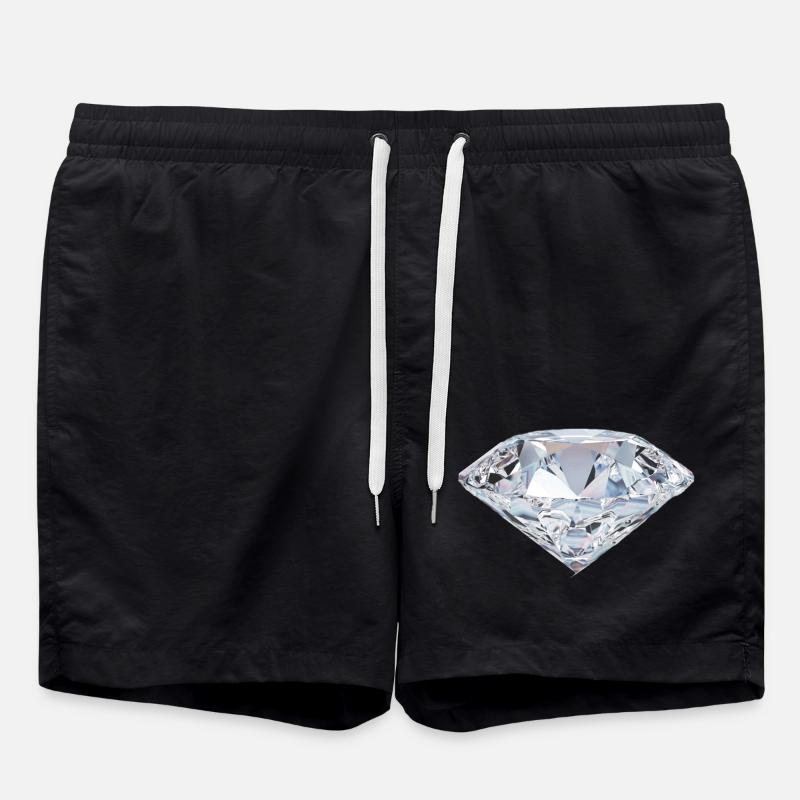 Diamant - Badeshorts - Schwarz