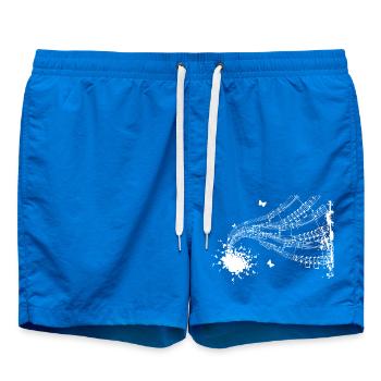 Musique Musique musiciens Clé de partition - Short de bain - cobalt blue - Devant