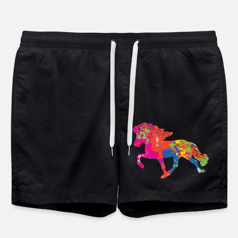 Tölter 2 Farbkleckse - Badeshorts - Schwarz