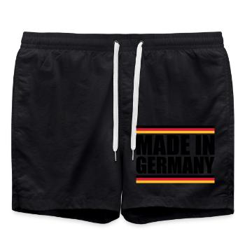 Made in Germany - Swim Trunks - black - Front - AI Model Male 185 light (185cm)